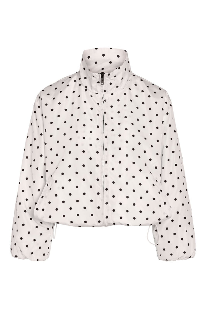 Noisy May - Nmessa Dot L/S Jacket - 5230693 Bright White Black Dots