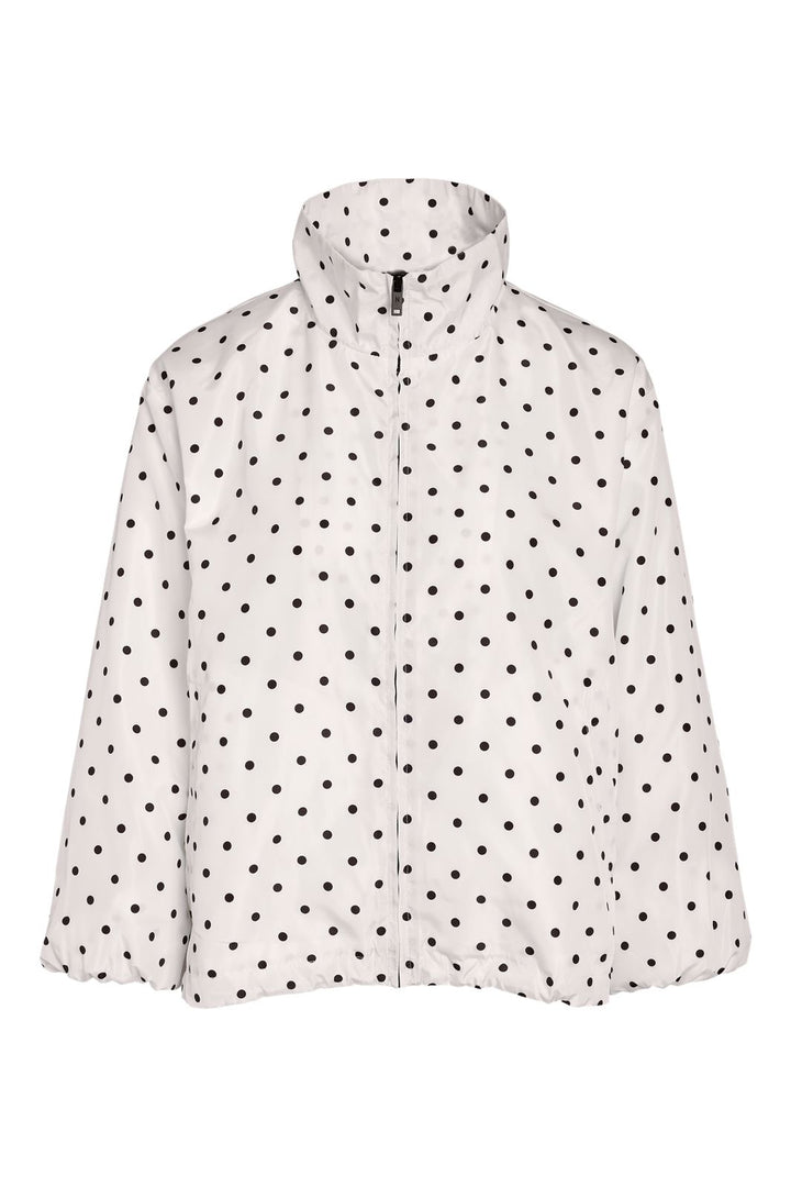 Noisy May - Nmessa Dot L/S Jacket - 5230693 Bright White Black Dots