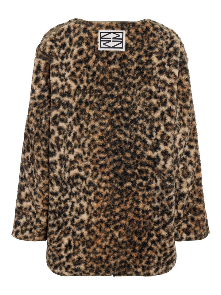 Noisy May - Nmfeline Loose Teddy Jacket Fwd - 4887284 Birch Leo
