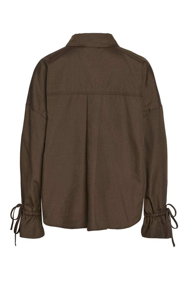 Noisy May - Nmfjola L/S Shirt - 5086502 Chocolate Brown