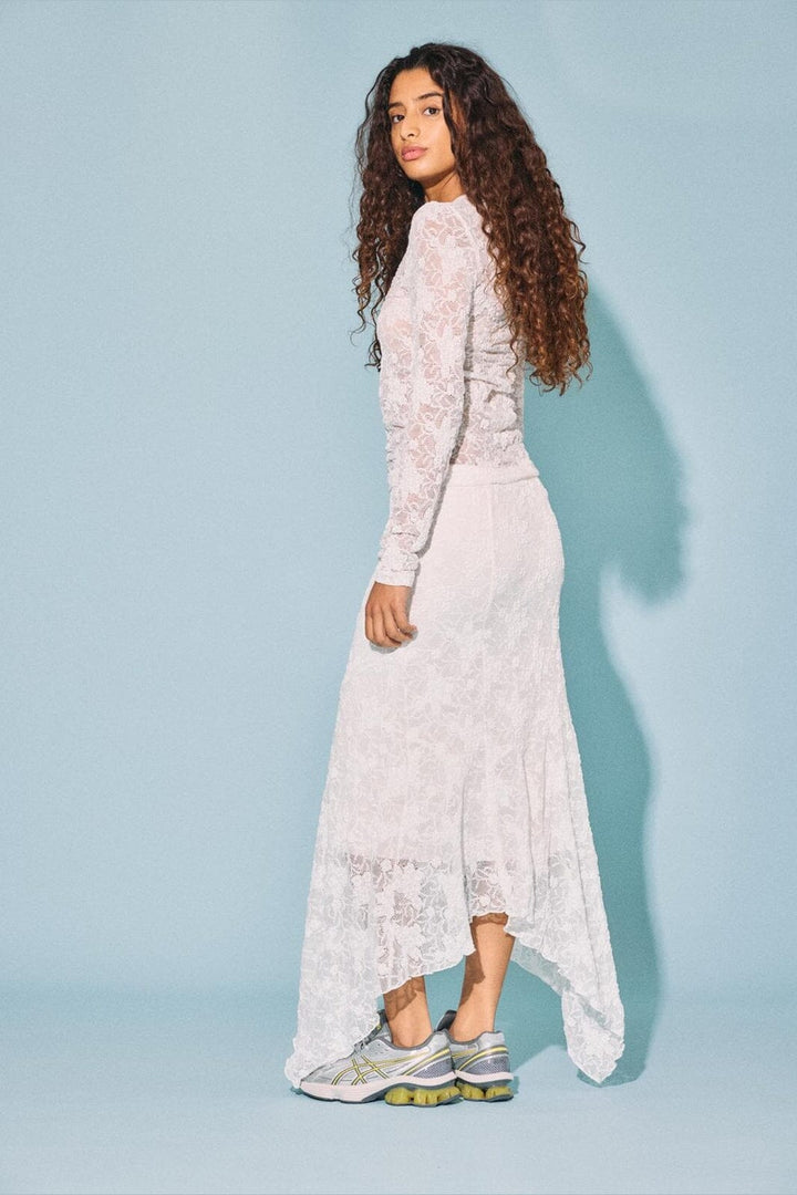 Noisy May - Nmfranny Lace Skirt - 5033770 Bright White