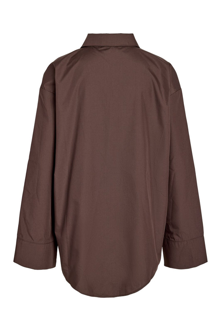 Noisy May - Nmfrida L/S Button Lace Shirt Tnt/17 - 5208206 Puce