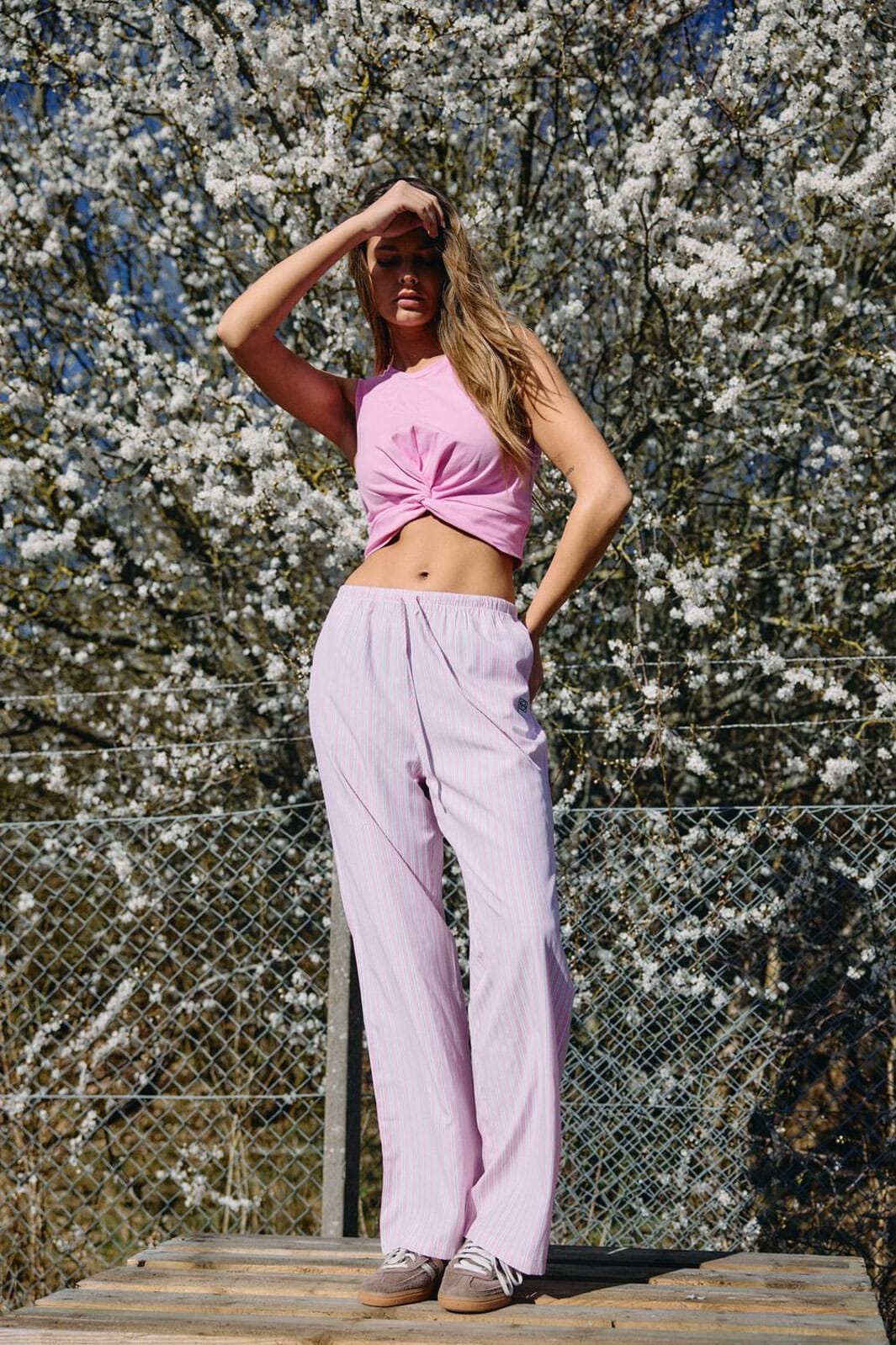 Noisy May - Nmfrida Pants Box - 4791267 Bonbon White