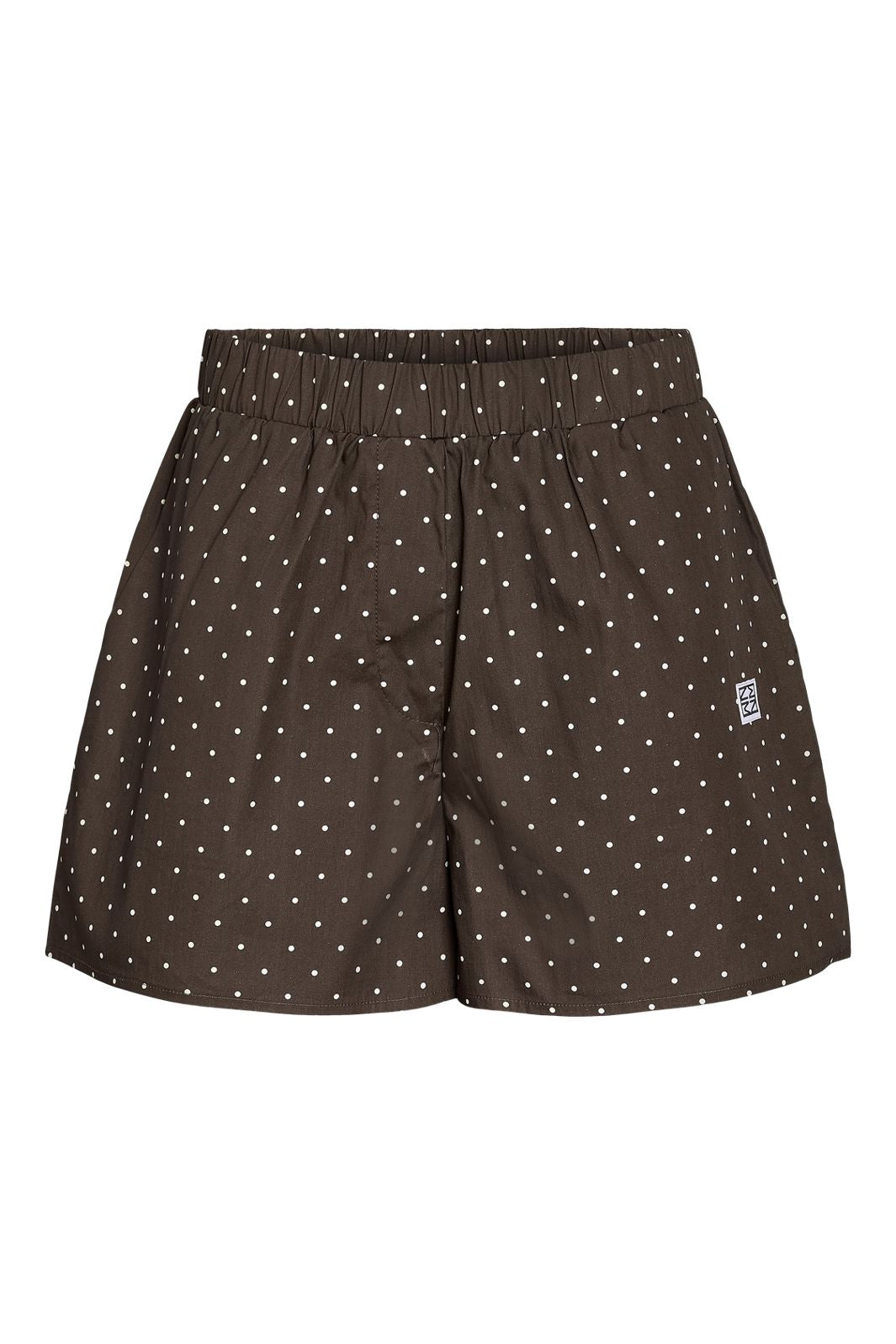 Noisy May - Nmfrida Shorts Box - 5091873 Chocolate Brown White Dots