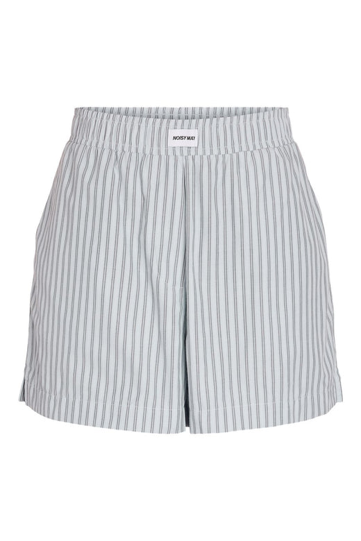 Noisy May - Nmfrida Stripe Shorts - 5191129 Blue Bell Grey