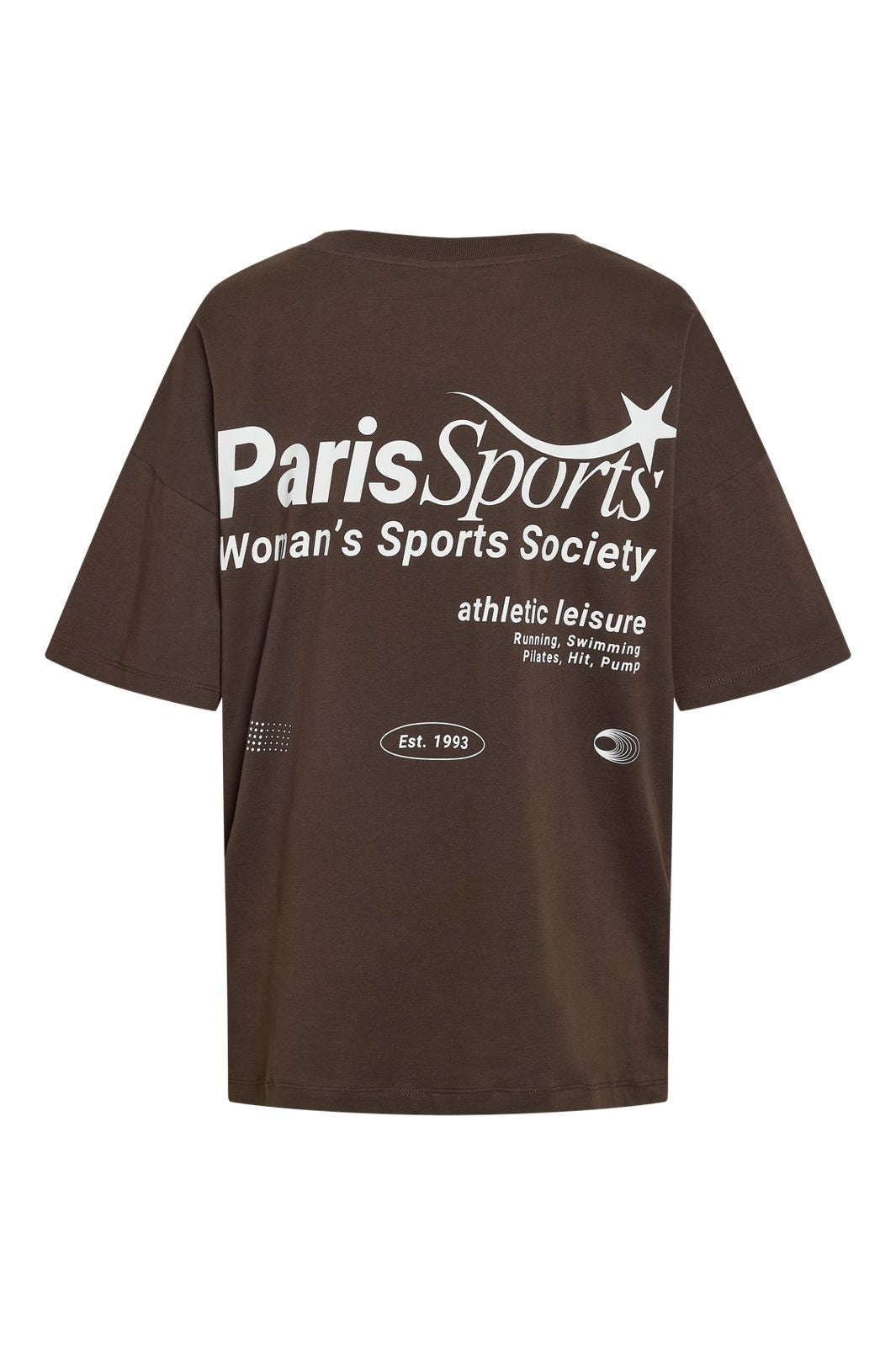 Noisy May - Nmida 2/4 Sporty T-Shirt - 5018990 Chocolate Brown Paris Sport