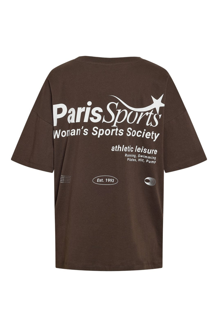 Noisy May - Nmida 2/4 Sporty T-Shirt - 5018990 Chocolate Brown Paris Sport