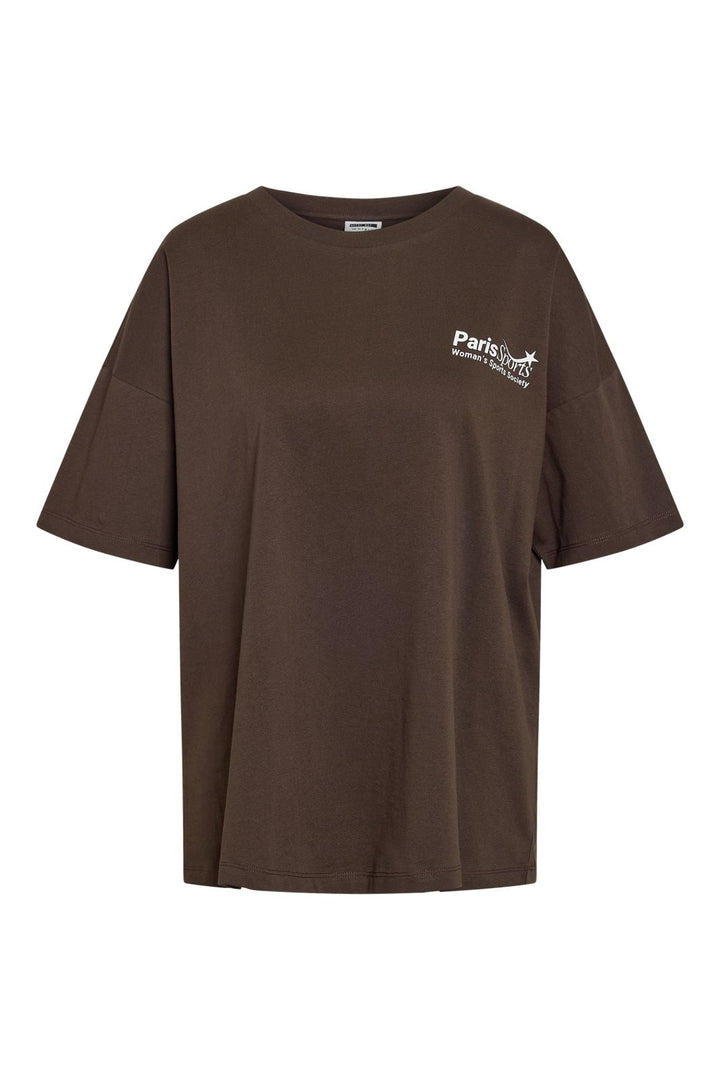 Noisy May - Nmida 2/4 Sporty T-Shirt - 5018990 Chocolate Brown Paris Sport