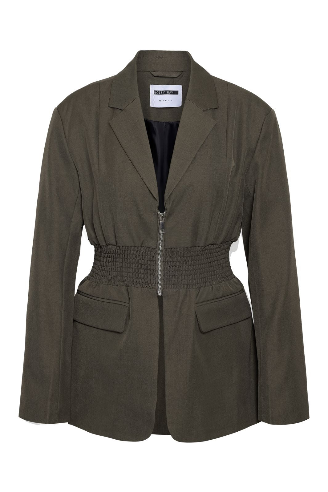 Noisy May - Nmiris L/S Smock Fitted Blazer - 4977570 Morel Melange