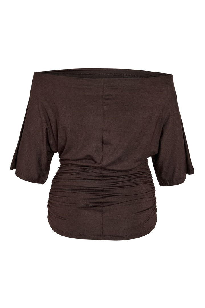 Noisy May - Nmjune One Shoulder Top - 5111565 Chocolate Brown