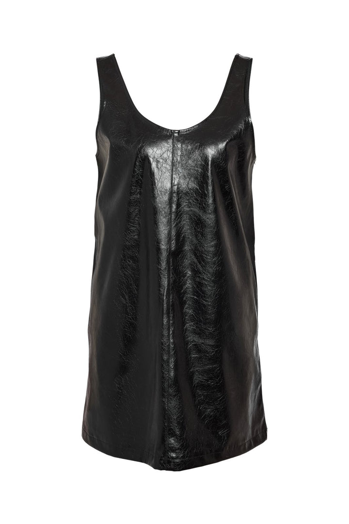 Noisy May - Nmkane Pinafore Vinyl Dress - 4805774 Black