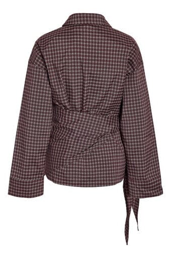 Noisy May - Nmkilah L/S Scarfshirt - 5255183 Hot Fudge Birch Skjorter 