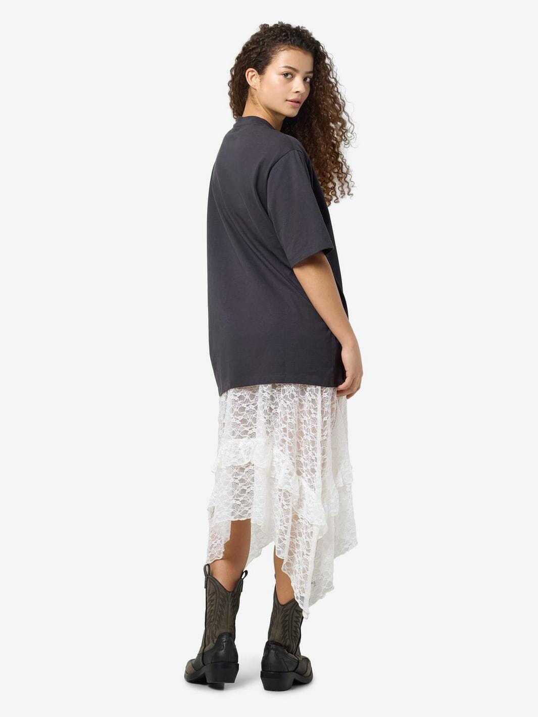 Noisy May - Nmkokoon S/S Printed T-Shirt - 4766553 Obsidian Bonbon