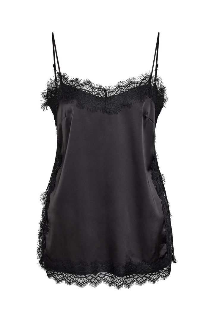 Noisy May - Nmlouise Sl Strap Lace Top - 5081989 Black