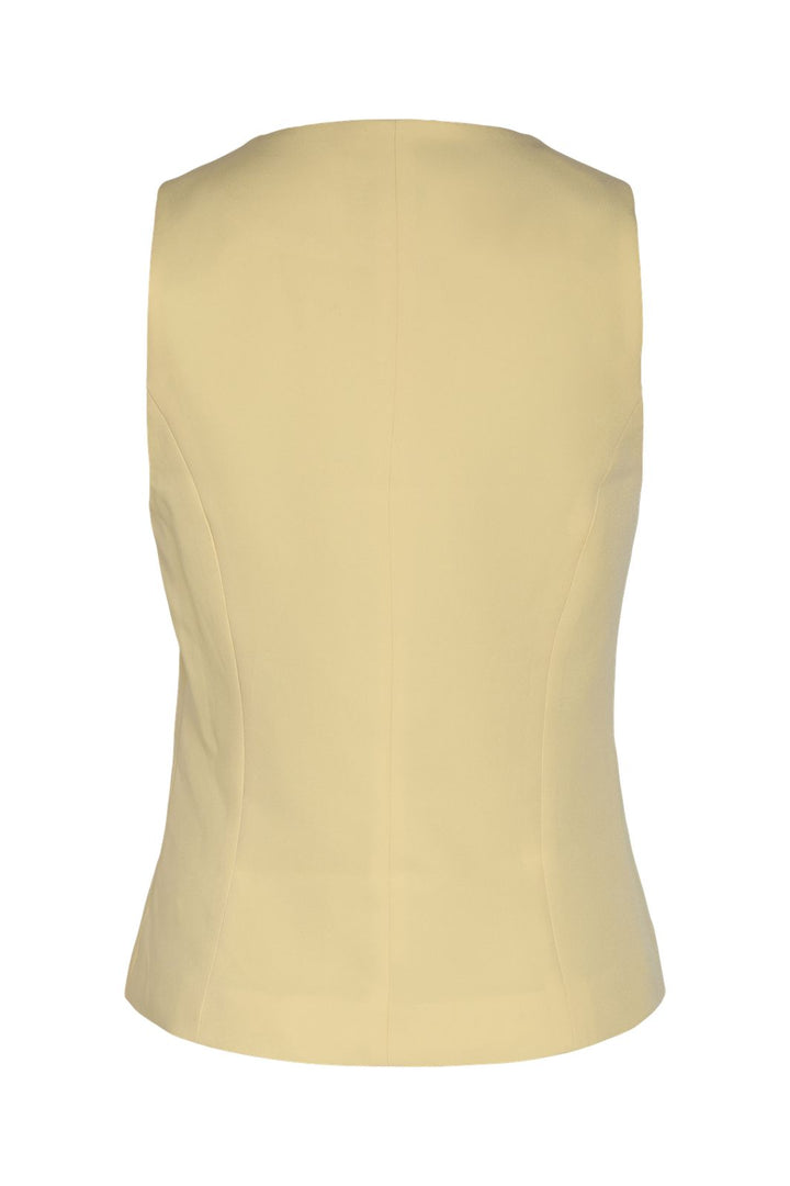 Noisy May - Nmmaile S/L O-Neck Waistcoat Fwd - 4980151 French Vanilla