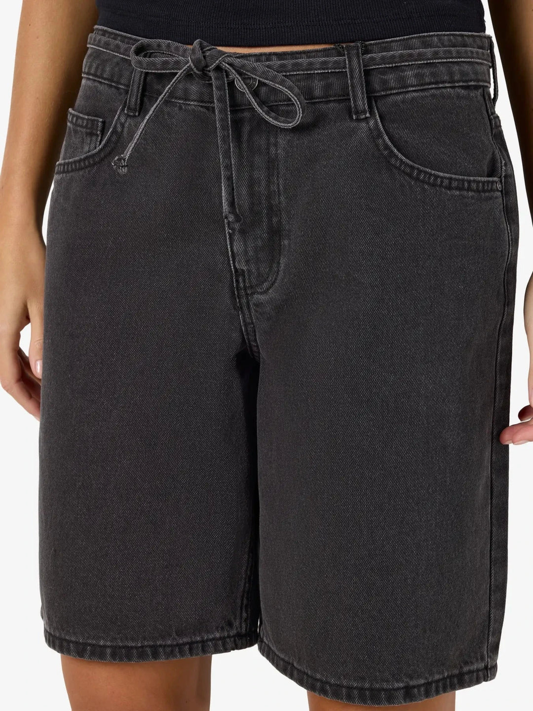 Noisy May - Nmmaisy Loose Shorts Az457Bl - 5070668 Black Denim Shorts 