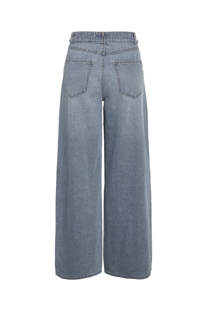Noisy May - Nmmaisy Nw Belt Loose Jeans Bs031Lb - 4881296 Light Blue Denim