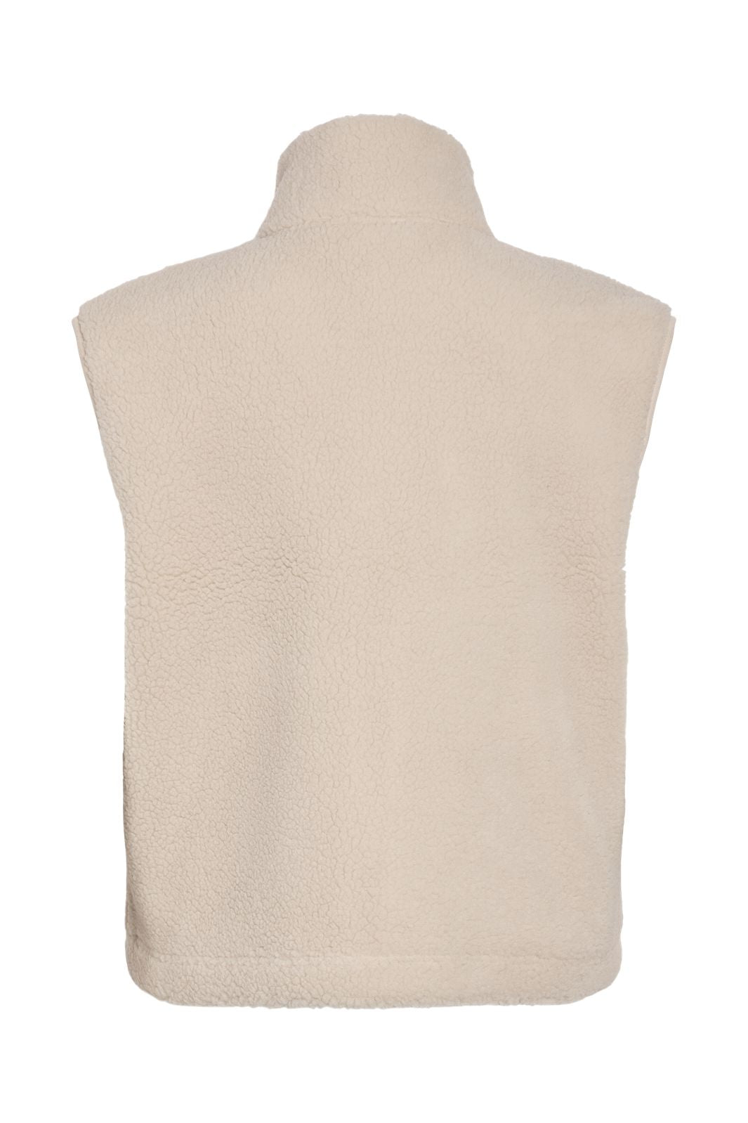 Noisy May - Nmmasey Short Teddy Vest - 4982039 Silver Lining