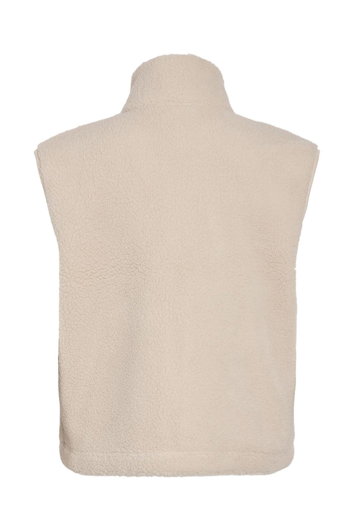 Noisy May - Nmmasey Short Teddy Vest - 4982039 Silver Lining
