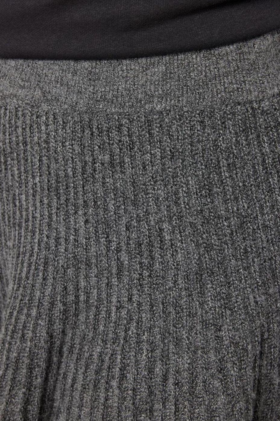Noisy May - Nmnola Nw Pleated Knit Skirt Fwd - 4805687 Medium Grey Melange