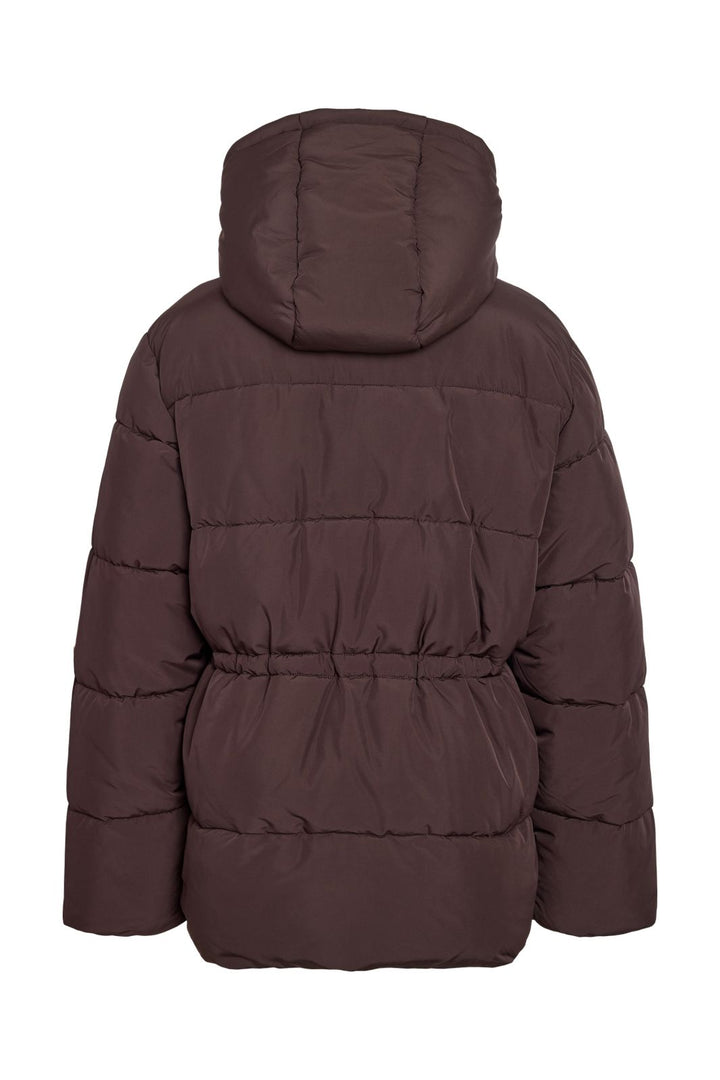 Noisy May - Nmrosy Waisted Puffer Jacket - 5024106 Chocolate Plum