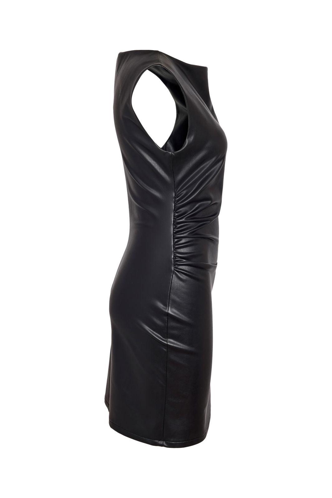 Noisy May - Nmsandy S/L Pu Dress - 5095908 Black