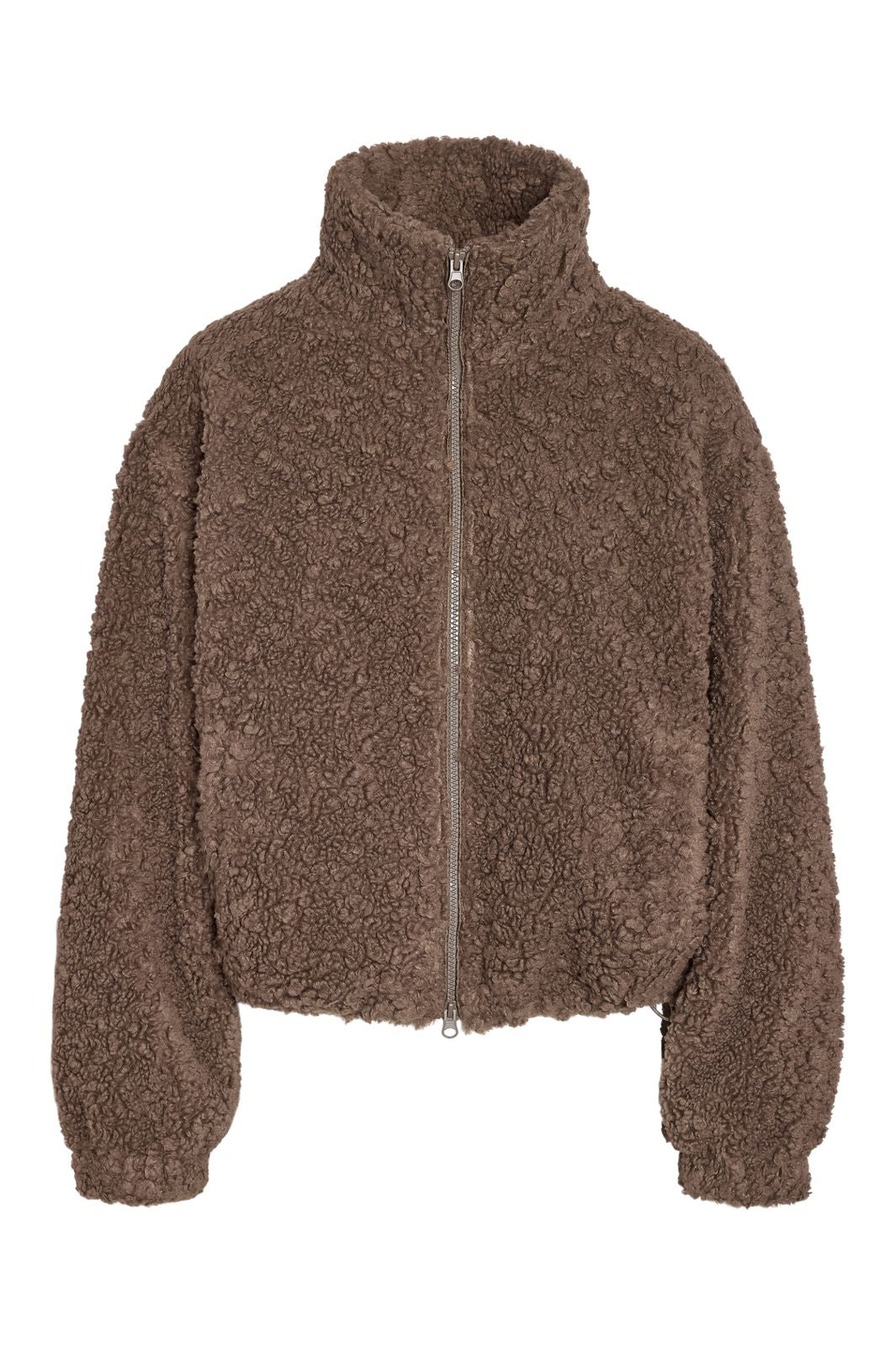 Noisy May - Nmsarah High Neck L/S Teddy Jacket - 5075763 Morel