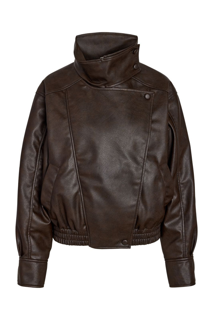 Noisy May - Nmviviana Pu Jacket - 5213034 Demitasse