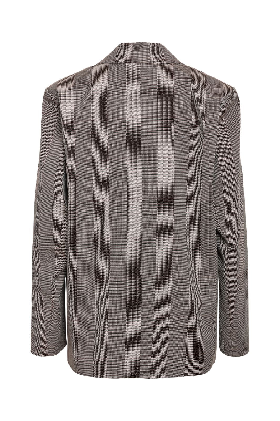Noisy May - Nmwera Check Blazer Fwd - 4826452 Toasted Coconut Windsor Wine