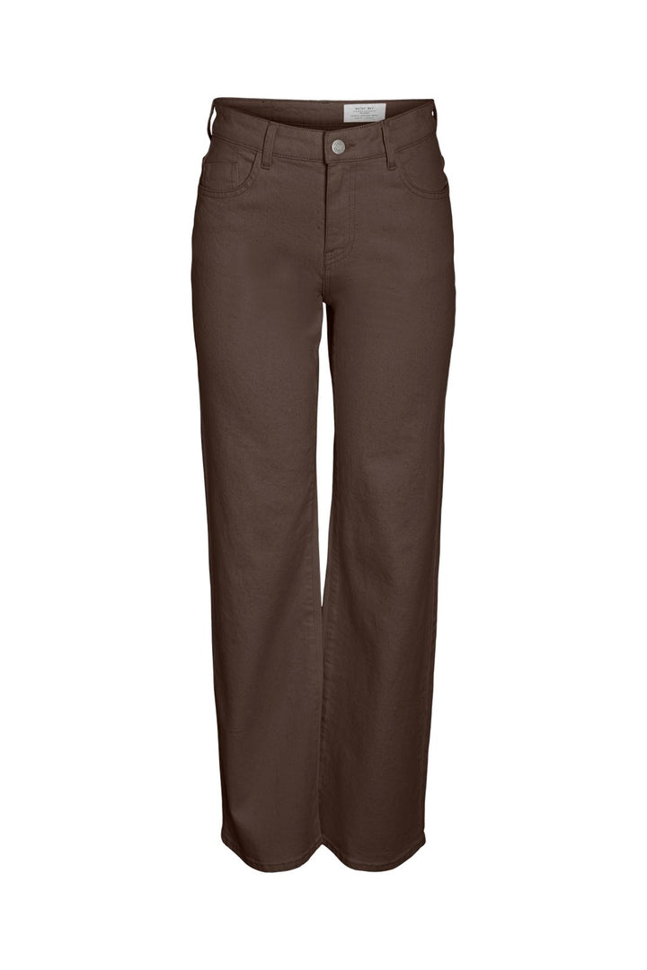 Noisy May - Nmyolanda Straight Jeans Colored - 4971047 Chocolate Brown