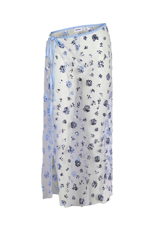 Noisy May - Nmzigga Wrap Sequins Skirt - 5255163 Cerulean Blue Sequins