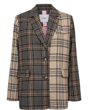 Nümph - Nuavey Check Blazer 707160 - Medium Grey Mel