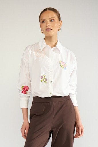 Nümph - Nuhollie Shirt 707165 - Bright White Skjorter 