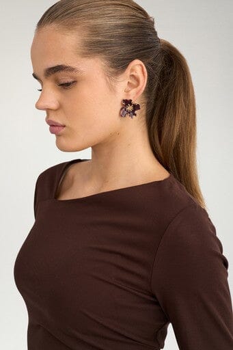 Nümph - Numelba Jersey Dress 707601 - Chocolate Plum Kjoler 