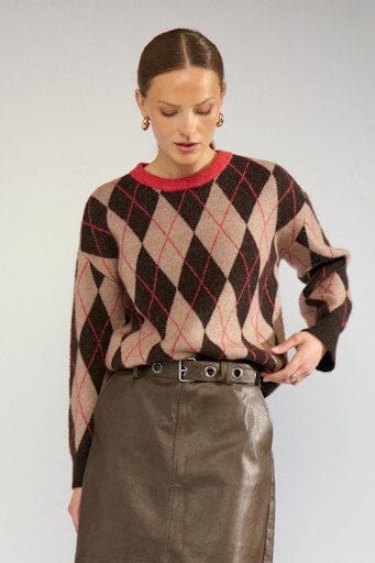 Nümph - Nutikla Pullover 707317 - Goji Berry Strikbluser 