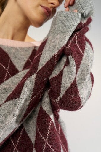 Nümph - Nutikla Pullover 707317 - Medium Grey Mel Strikbluser 