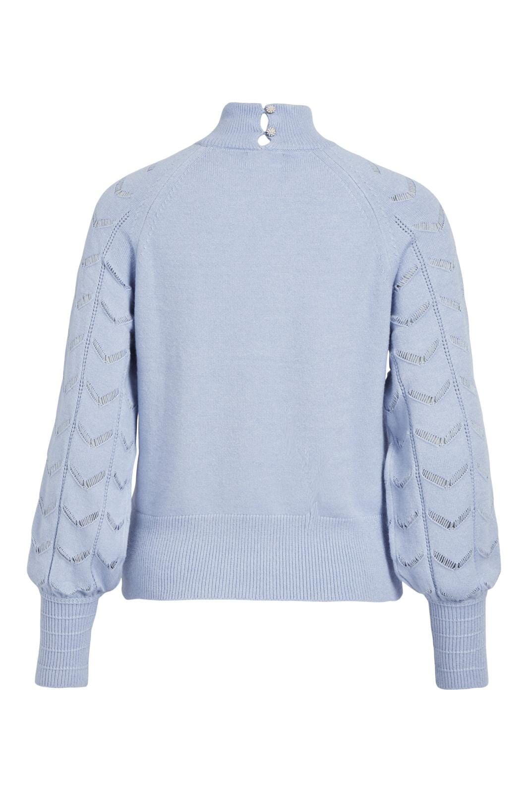 Object - Objeva L/S Knit Pullover - 4394786 Brunnera Blue Melange