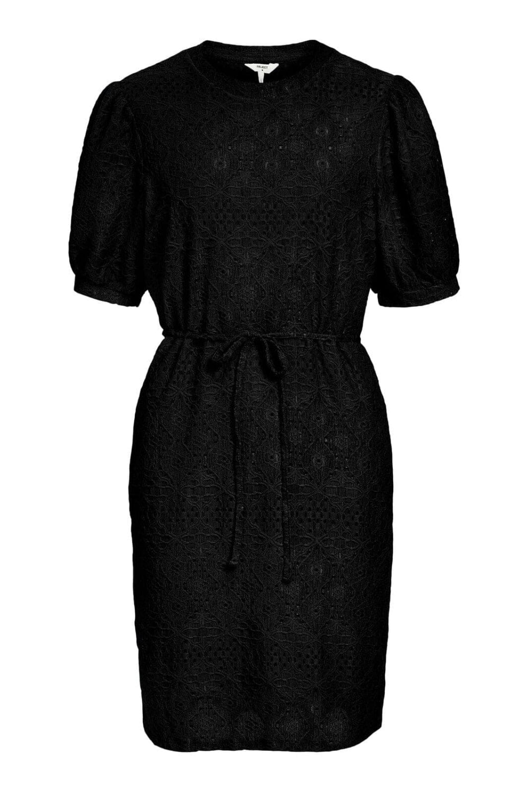 Object - Objfeodora S/S Short Dress - 4462085 Black Kjoler 
