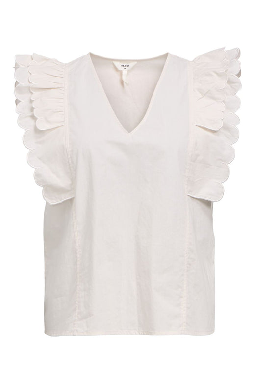 Object - Objhope Papaya Nour S/S Top - 4805979 White Sand
