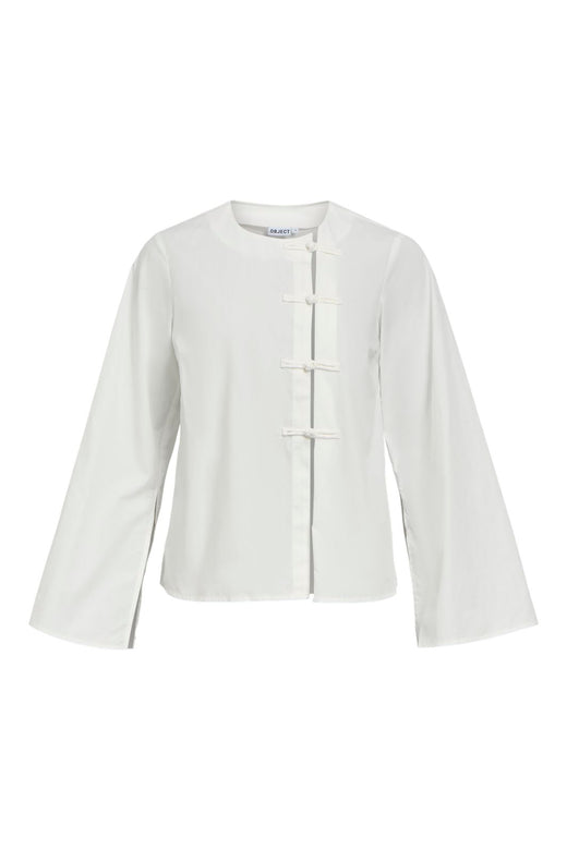 Object - Objjulie L/S Lo Shirt Aw 26 - 5231763 Cloud Dancer