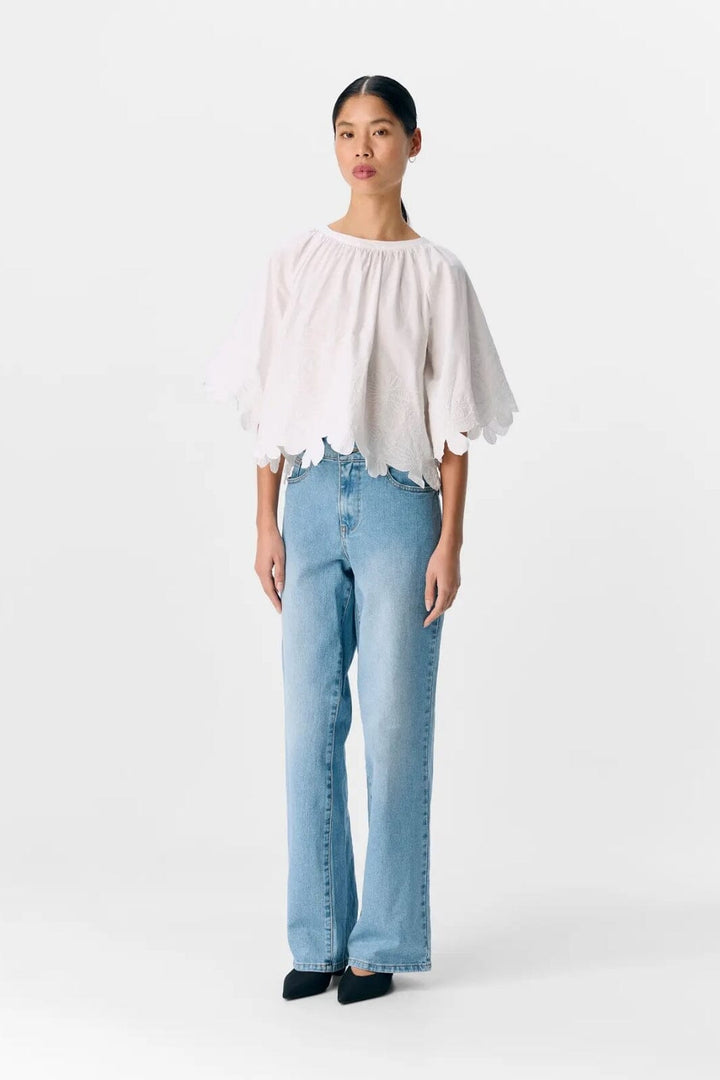 Object - Objkamma S/S Lo Top Ss Fair 25 - 4881815 Cloud Dancer