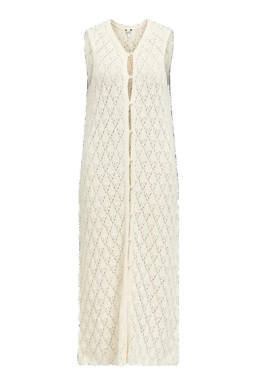 Object - Objkitty S/L Re Knit Dress 144 - 5010340 Birch Kjoler 