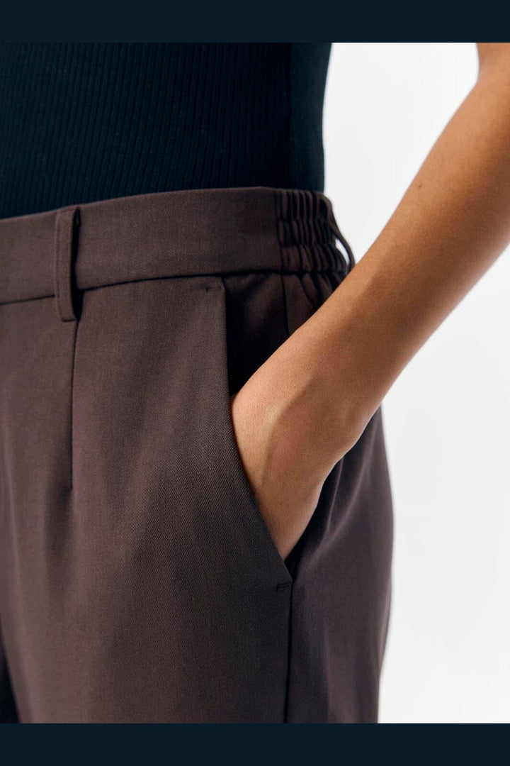 Object - Objlisa Slim Pant - 4856905 Seal Brown