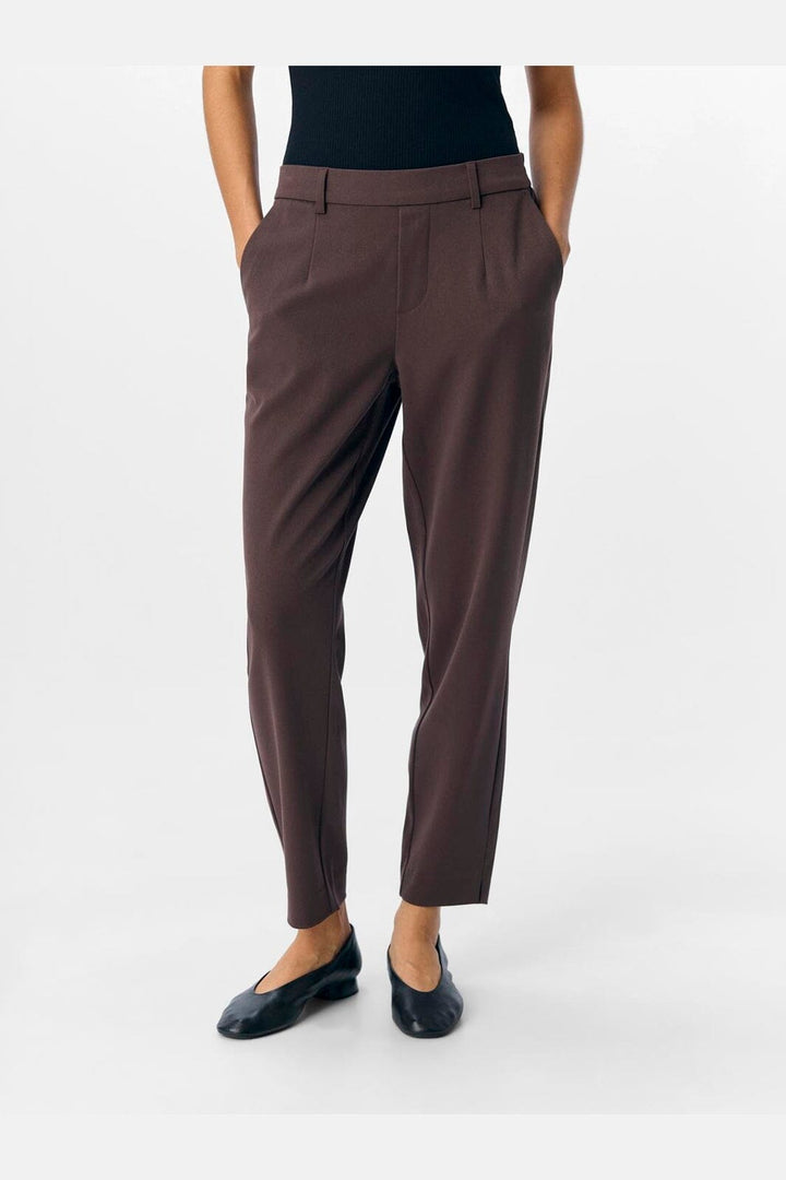 Object - Objlisa Slim Pant - 4856905 Seal Brown