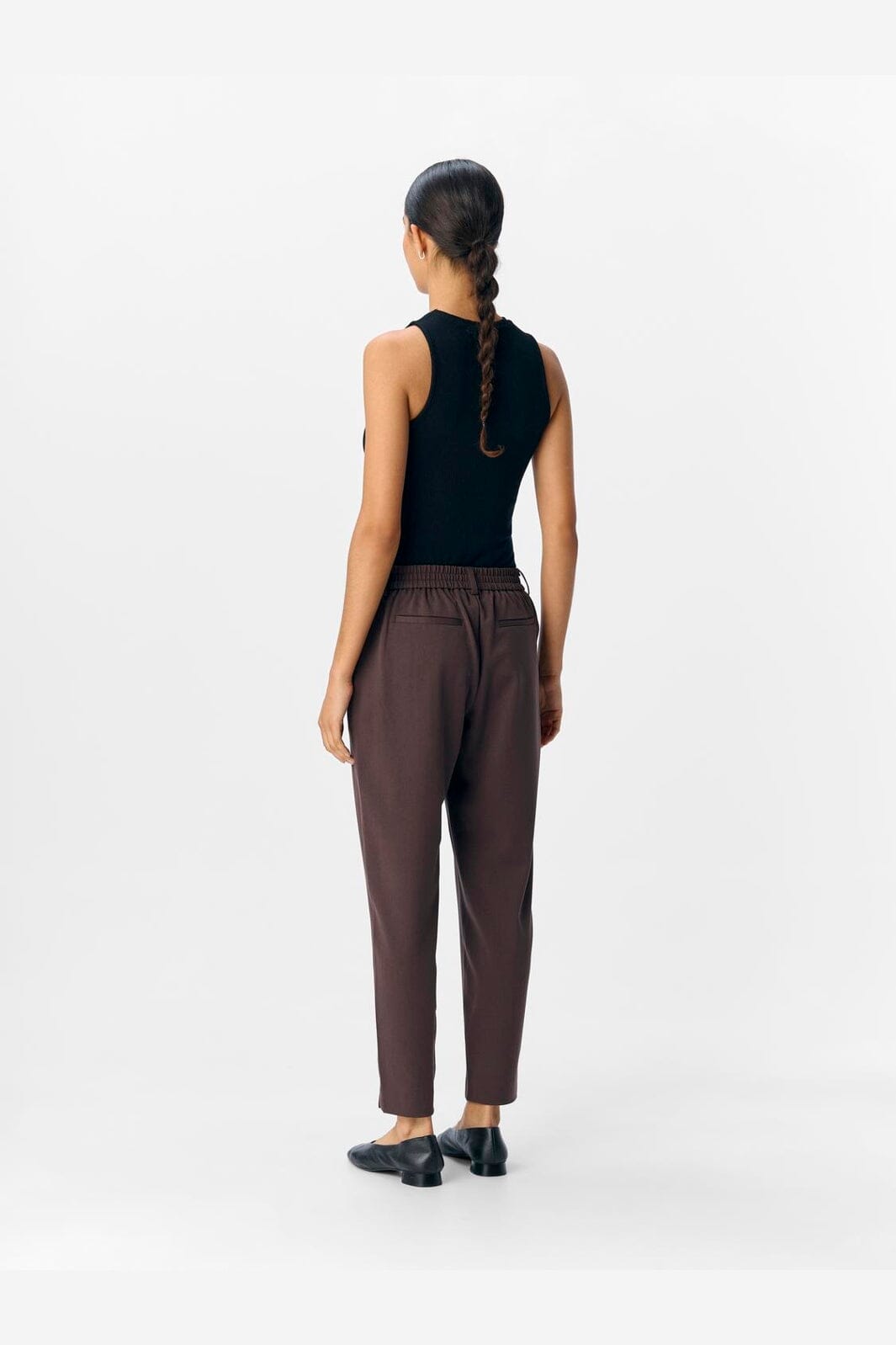 Object - Objlisa Slim Pant - 4856905 Seal Brown