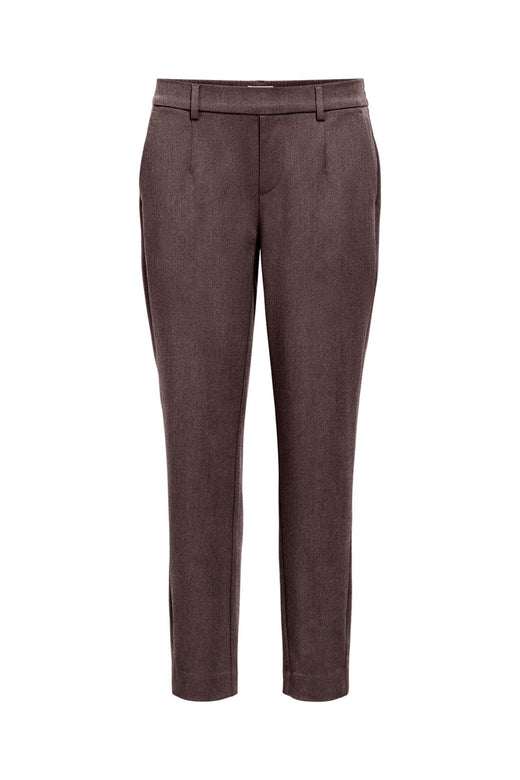 Object - Objlisa Slim Pant - 5138600 Chocolate Plum Melange