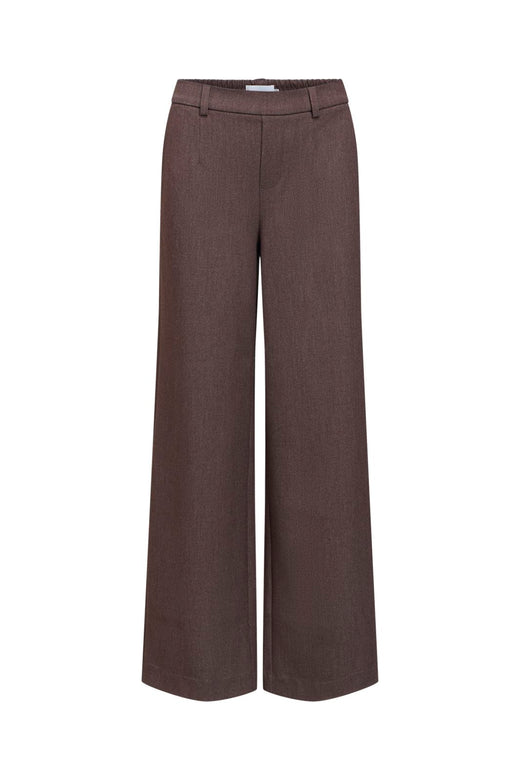 Object - Objlisa Wide Pant - 5138519 Chocolate Plum Melange