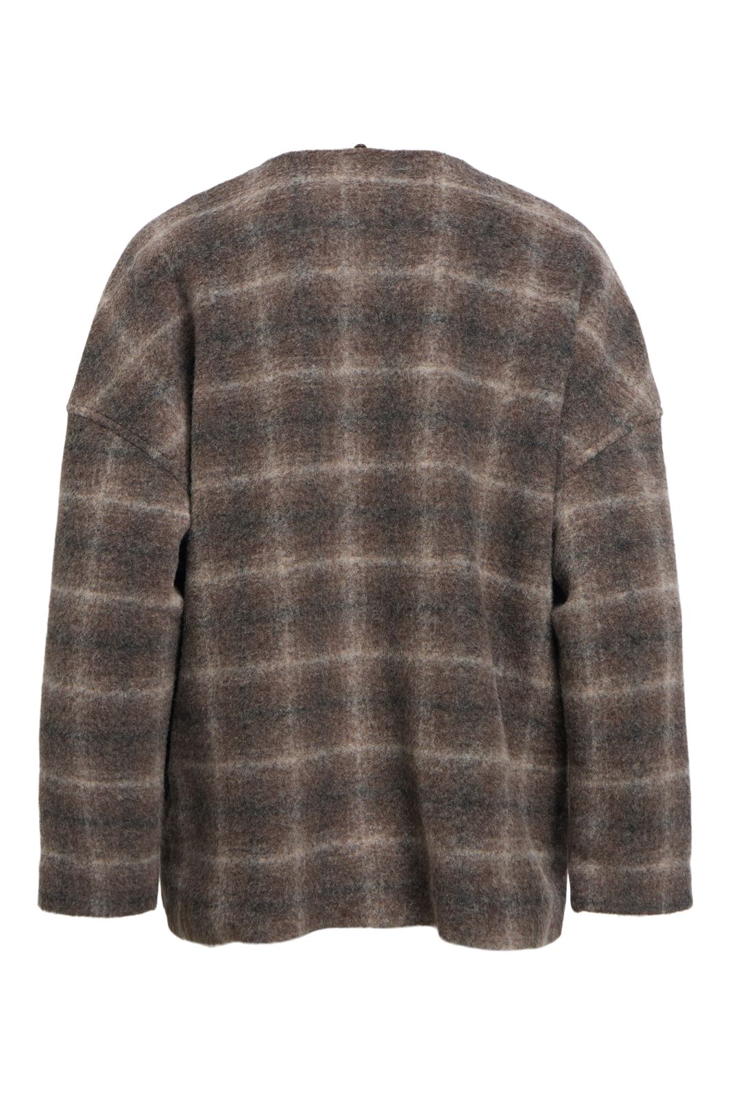 Object - Objmaise L/S Lo Scarf Jacket - 5049715 Carafe Check