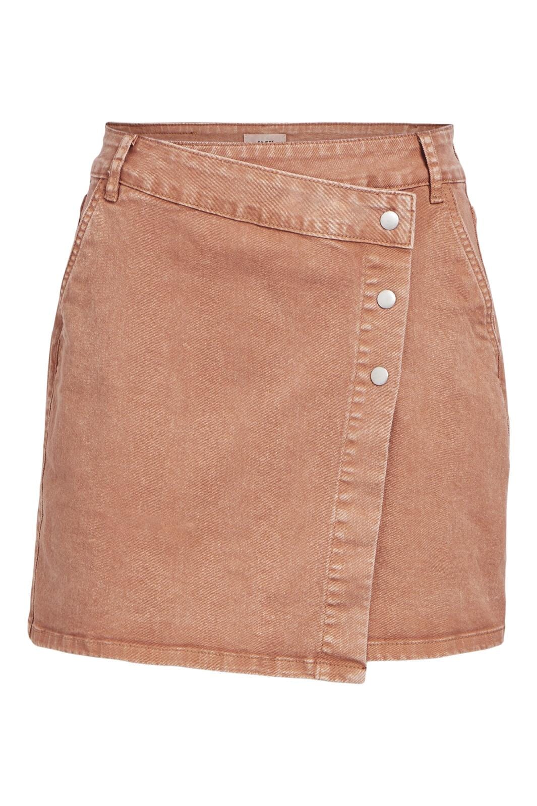 Object - Objmanya Twill Skirt 132 - 4468828 Café Au Lait