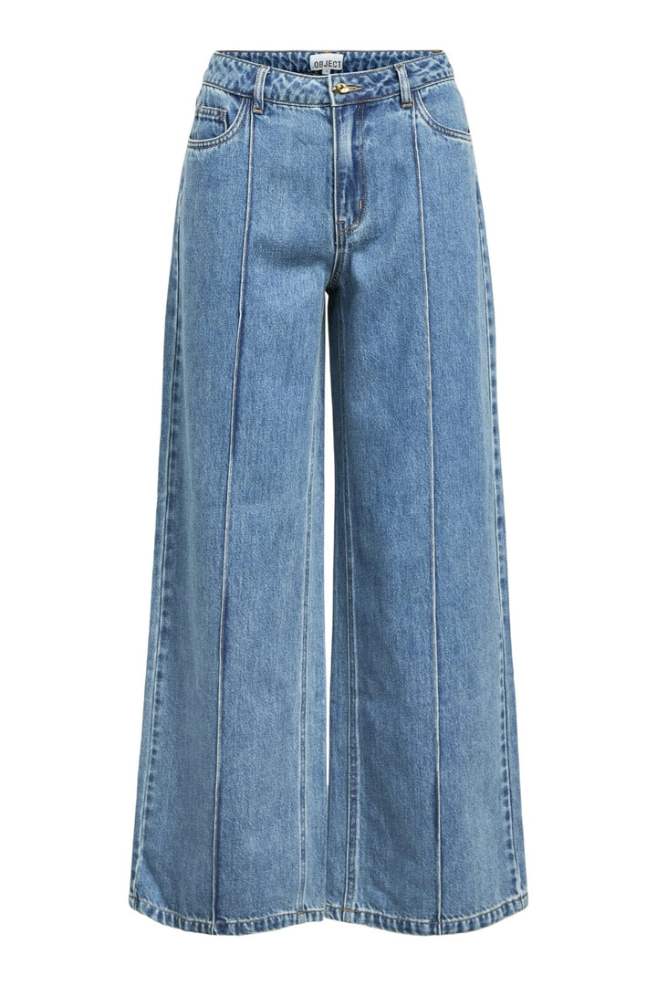Object - Objmoji Divona Wide Jeans 140 - 4823949 Medium Blue Denim